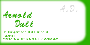 arnold dull business card